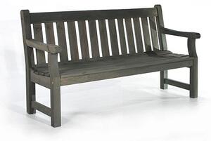 Darko Timber Garden 3 Seater Bench In Dark Grey