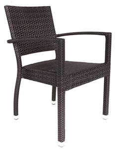 Arlo Outdoor Weave Rattan Armchair In Brown