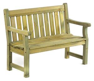 Darko Timber Garden 2 Seater Bench In Green Pine