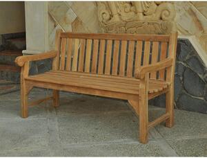 Quin Teak Wooden Garden 3 Seater Bench Teak