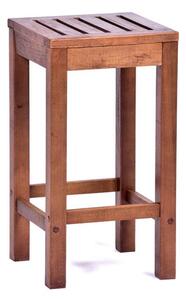 Danil Hardwood Commercial Bar Stool In Teak