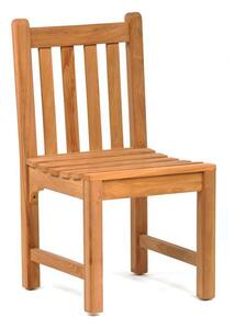 Bella Teak Wood Side Chair In Teak