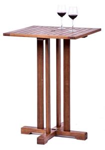 Danil Hardwood Commercial Bar Table Square In Teak