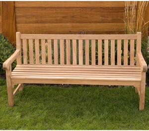 Quin Teak Wooden Garden 4 Seater Bench Teak