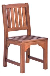 Danil Hardwood Side Chair In Teak