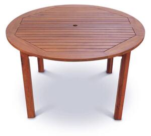 Danil Hardwood Commercial Dining Table Round In Teak