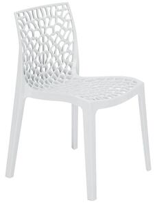 Nicole Polypropylene Side Chair In White