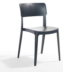 Peyton Polypropylene Side Chair In Anthracite