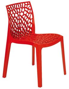 Nicole Polypropylene Side Chair In Red