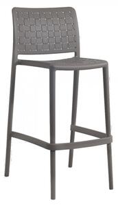 Freeya Polypropylene Bar Chair In Taupe