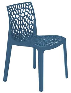 Nicole Polypropylene Side Chair In Blue