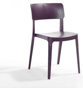 Peyton Polypropylene Side Chair In Purple