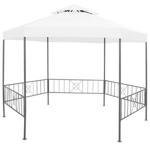 Adica Fabric Garden Gazebo Hexagonal In White