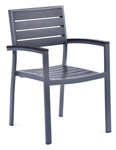 Janya Outdoor Durawood Arm Chair In Grey