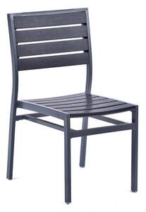 Janya Outdoor Durawood Side Chair In Grey