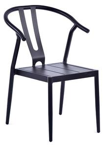 Matador Outdoor Aluminium Side Chair In Black