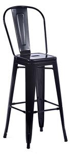 Talli Metal High Bar Chair In Black