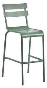 Adrianna Outdoor Aluminium Bar Chair In Olive Green