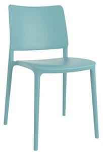 Javes Polypropylene Side Chair In Aqua Blue