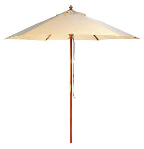 Lavi Round 2.5M Parasol With Wood Pulley In Natural