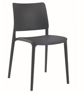 Javes Polypropylene Side Chair In Anthracite