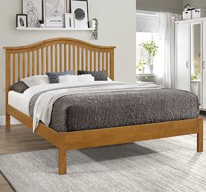 Canika Wooden King Size Bed In Honey Oak