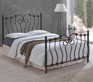 Irela Metal Small Double Bed In Black