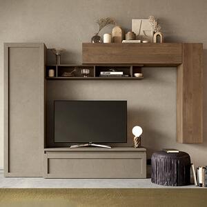 Belita Wooden Entertainment Unit In Bronze And Mercure