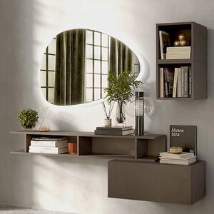 Hector Wall Hung Wooden Hallway Furniture Set In Bronze