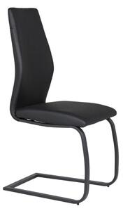 Adoncia Faux Leather Dining Chair In Black