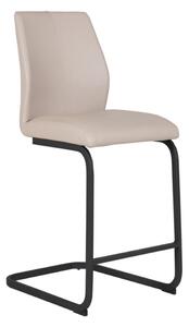 Adoncia Faux Leather Counter Bar Chair In Taupe