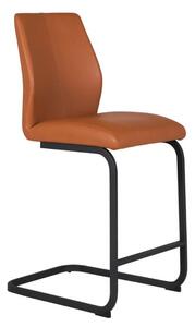 Adoncia Faux Leather Counter Bar Chair In Tan