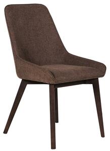 Acton Fabric Dining Chair In Brown