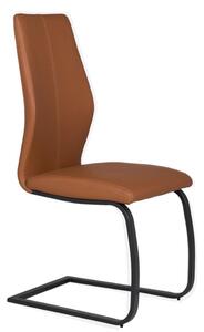 Adoncia Faux Leather Dining Chair In Tan