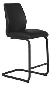 Adoncia Faux Leather Counter Bar Chair In Black