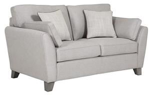 Castro Velvet Fabric 2 Seater Sofa In Light Grey