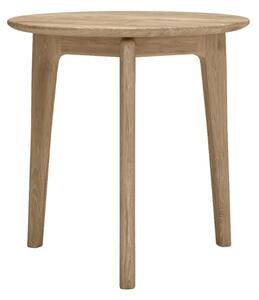 Hazel Wooden Lamp Table Round In Oak Natural