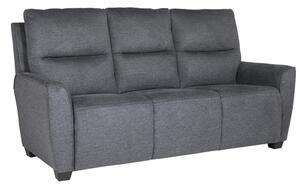 Carly Chenille Fabric 3 Seater Sofa In Charcoal