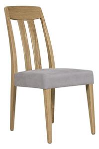 Hazel Wooden Slat Back Dining Chair In Oak Grey