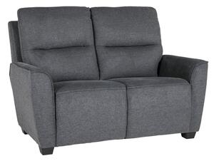 Carly Chenille Fabric 2 Seater Sofa In Charcoal