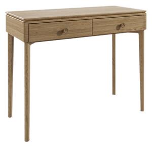 Hazel Wooden Dressing Table With 2 Drawers In Oak Natural