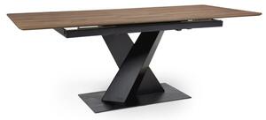 Bella Wooden Extending Dining Table In Light Walnut