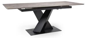 Bella Wooden Extending Dining Table In Grey