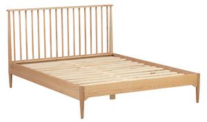 Javion Wooden Double Bed In Natural Oak