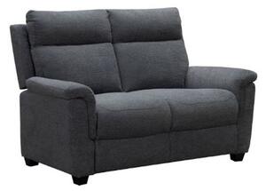 Dessel Chenille Fabric Fixed 2 Seater Sofa In Grey