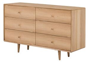 Javion Wooden Chest Of 6 Drawers In Natural Oak