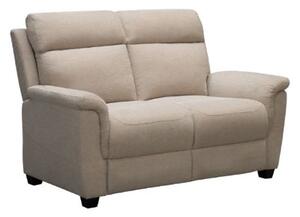 Dessel Chenille Fabric Fixed 2 Seater Sofa In Natural