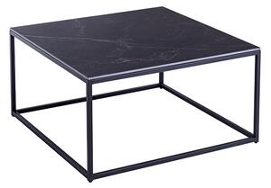 Olivia Sintered Stone Coffee Table In Mooney Black