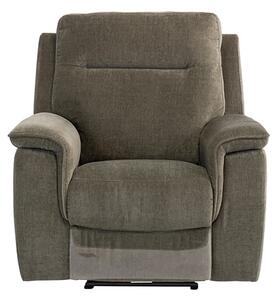 Hailey Fabric Electric Recliner Armchair In Moss Green