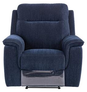 Hailey Fabric Electric Recliner Armchair In Blue